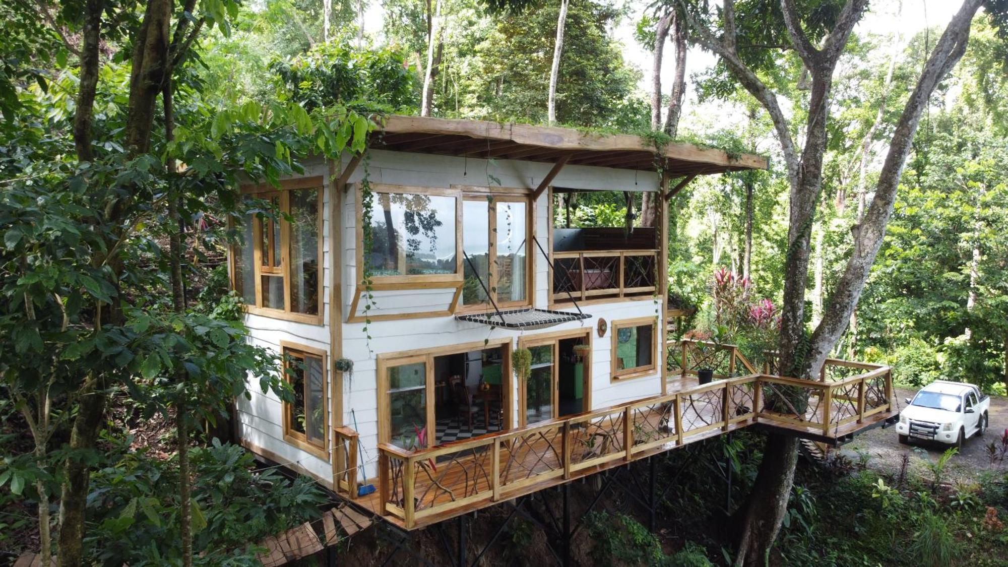 Jungle Spirit Treehouse Villa Cahuita Exterior foto